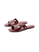 Millst ciabattina in pelle con borchie