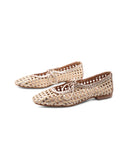 Worden ballerina in pelle intrecciata