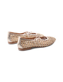 Worden ballerina in pelle intrecciata