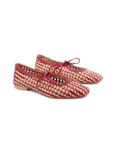 Worden ballerina in pelle intrecciata