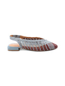 Magarini ballerina in pelle intrecciata