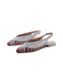 Magarini ballerina in pelle intrecciata
