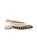 Magarini ballerina in pelle intrecciata