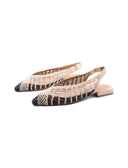 Magarini ballerina in pelle intrecciata