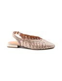 Magarini ballerina in pelle intrecciata