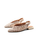 Magarini ballerina in pelle intrecciata