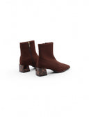 Stivaletto elastico con tacco animalier