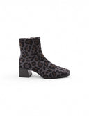 Stivaletto elastico animalier da donna