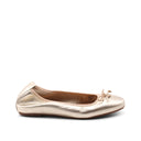 Ballerina in pelle metallizzata donna