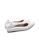 Ballerina in pelle con fiocco da donna