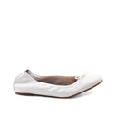 Ballerina in pelle con fiocco da donna
