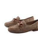 Mocassino vegan con morsetto da donna