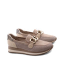 Mocassino vegan con catena da donna