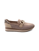 Mocassino vegan con catena da donna