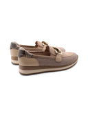 Mocassino vegan con catena da donna