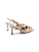 Décolleté slingback gioiello da donna
