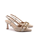 Décolleté slingback gioiello da donna