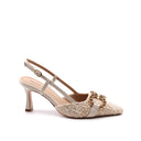 Décolleté slingback gioiello da donna