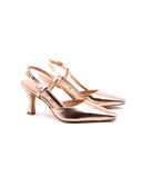 Décolleté slingback con tomaia laminata
