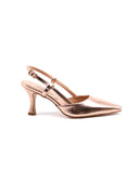 Décolleté slingback con tomaia laminata