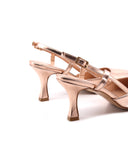Décolleté slingback con tomaia laminata