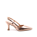 Décolleté slingback con tomaia laminata
