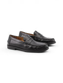 Mocassino penny loafers in pelle uomo