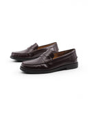 Mocassino penny loafers in pelle uomo