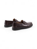 Mocassino penny loafers in pelle uomo