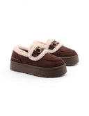 Platform slippers con morsetto da donna