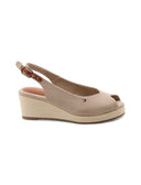 Sandali espadrillas con zeppa da donna