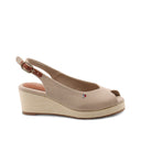 Sandali espadrillas con zeppa da donna