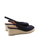 Sandali espadrillas con zeppa da donna
