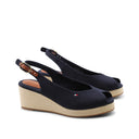 Sandali espadrillas con zeppa da donna
