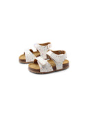 Sandalo primi passi con glitter bimba