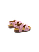Sandalo primi passi con glitter bimba