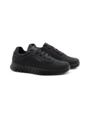 Sneaker blu in pelle da uomo