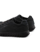 Sneaker blu in pelle da uomo