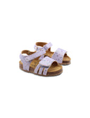 Sandalo primi passi con glitter bimba