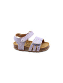 Sandalo primi passi con glitter bimba