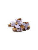 Sandalo primi passi con glitter bimba