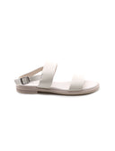 Sandalo flat in vera pelle da donna