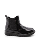 Stivaletto nero lucido da bimba