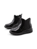 Stivaletto nero lucido da bimba