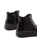 Stivaletto nero lucido da bimba