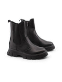 Stivaletto nero in pelle da bimba