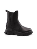 Stivaletto nero in pelle da bimba