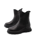 Stivaletto nero in pelle da bimba