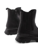 Stivaletto nero in pelle da bimba