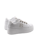 Sneaker platform con strass da donna